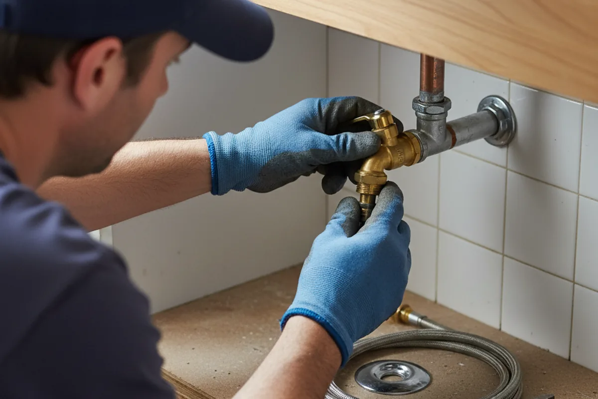 Shutoff valve and fitting work during Repiping in Odum